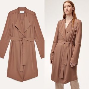 Babaton Quincey Flowy Modern Drape Trench